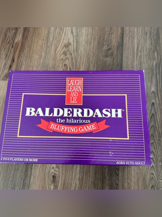 Mattel Other - Balderdash Board Game - 1984 - The Hilarious Bluffing Game - Complete Excellent
